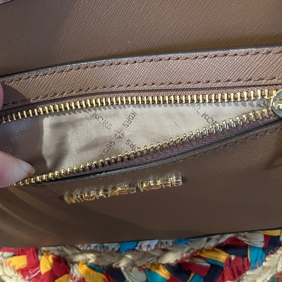 Michael Kors Tan Crossbody Bag with Gold Accents - Picture 2 of 6